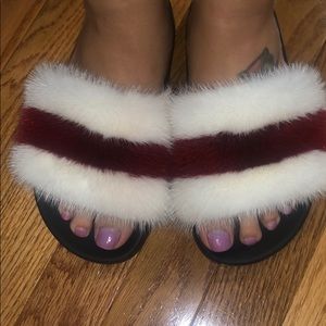 Givenchy Fur Slides